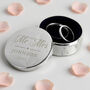 Personalised Mr And Mrs Ring Box Personalised Gift, thumbnail 1 of 3