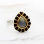 Labradorite And Black Spinel Cocktail Ring, thumbnail 6 of 8