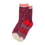 Sausage Dogs Autumn Leaves Toadstools Funny Bamboo Ankle Socks Women's, thumbnail 2 of 4
