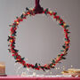 Holly And Berry Fairy Light Wreath, thumbnail 1 of 4