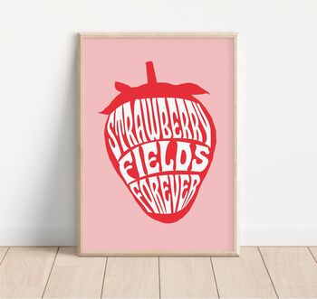 Strawberry Fields Beatles Wall Art, 2 of 3