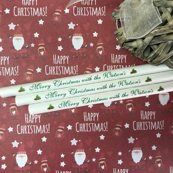 Personalised Christmas Paper Straws, 5 of 9