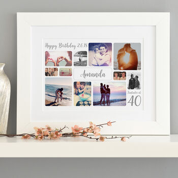 Personalised 40th Birthday Photo Collage, 3 of 12