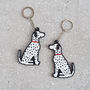 Dalmatian Key Ring Personalisation Available, thumbnail 2 of 3
