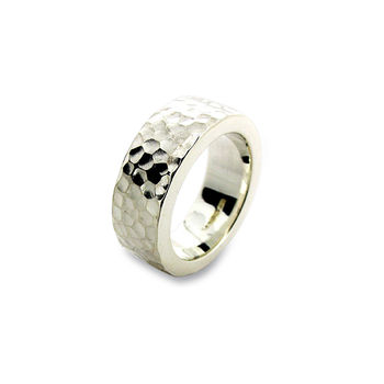 Sterling Silver Hammered Ring, 2 of 3