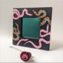 Medusa: Decorative Hand Painted Snake Mini Mirror, thumbnail 3 of 3
