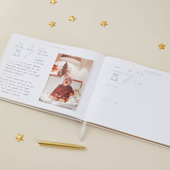 My Baby Journal Floral | Luxury Baby Memory Book With Flowers, 8 of 12