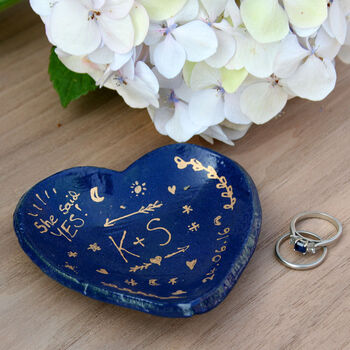 Heart Shaped Engagement Ring Dish, 5 of 6