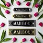 Mailbox Metal Door Sign Art Deco Or Modern, thumbnail 1 of 6