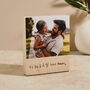 Personalised Photo Block With Engraved Child’s Handwriting, thumbnail 3 of 7
