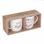 Set Of Two Mr And Mrs Mugs, thumbnail 2 of 2