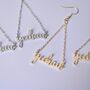 Yeehaw Script Earrings, thumbnail 3 of 3