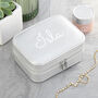 Personalised Metallic Grey Travel Jewellery Case, thumbnail 1 of 5