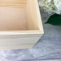 Personalised Wooden Wedding Keepsake Memory Box, thumbnail 5 of 9