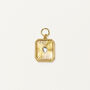 Oceana Cabochon Charm 12ct Gold Plated, thumbnail 2 of 3