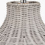 Grey Wash Rattan Table Lamp, thumbnail 6 of 8