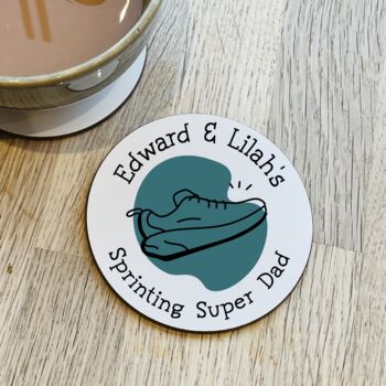 Personalised Runner Dad Coaster, 3 of 4