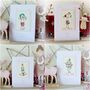 Four Christmas Cards Angel, Tree, Reindeer And Snowlady, thumbnail 1 of 5