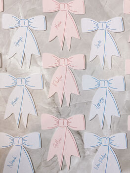 Pink Bow Shaped Place Names, 4 of 9