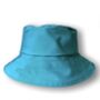 Teal And White Rain Hat, thumbnail 1 of 2