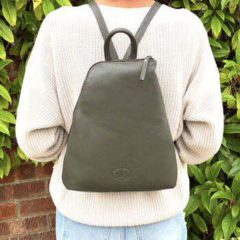 Women's Genuine Leather Backpack, 7 of 10