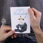 Happy Birthday Panda Party Hat Card, thumbnail 7 of 8