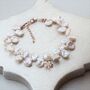 Keshi Pearl Clover Charm Bracelet, thumbnail 10 of 12