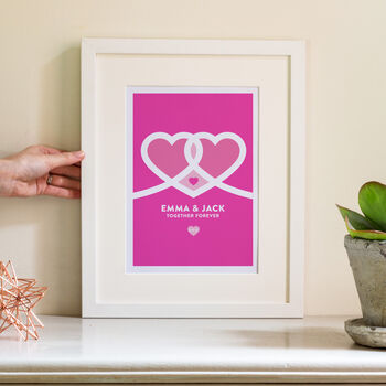 Personalised Contemporary Wedding Gift Print, 3 of 7