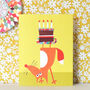 Mini Topsy Turvy Fox Card, thumbnail 1 of 4