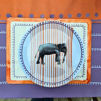 Elephant Stripe China Plate, 2 of 5