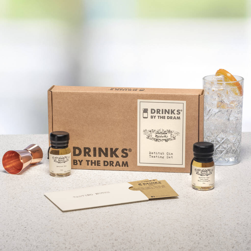 Bathtub Gin Tasting Gift Set By Master Of Malt | notonthehighstreet.com