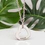 Personalised Layered Heart Name Necklace, thumbnail 2 of 8
