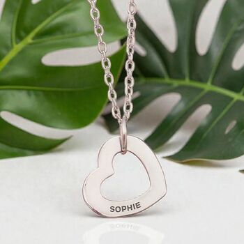 Personalised Layered Heart Name Necklace, 2 of 8