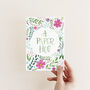 'A Paper Hug' Hand Lettered A6 Greeting Card, thumbnail 1 of 3