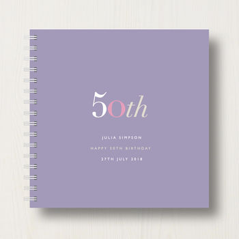 Personalised 50th Birthday Memory Book Or Album, 10 of 12