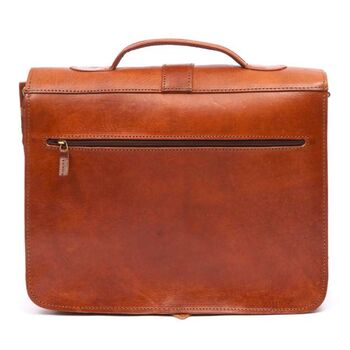 Handmade Leather Briefcase Darwin, 3 of 12