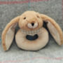 Brown Bunny Personalised Rattle, From Birth, Gift Boxed, thumbnail 4 of 6