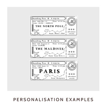 Personalised Experience Voucher Christmas Decoration, 2 of 3
