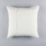 Mannar Block Print Black White Linen Cushion Cover, thumbnail 3 of 4