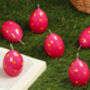 G Decor Set Of Six Easter Egg Candles Pink, thumbnail 1 of 5