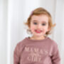 Mama Embroidered Bow Sweatshirt With Optional Matching Mama's Girl, thumbnail 9 of 11