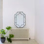 Large Decorative Antique Silver Panelled Wall Mirror, thumbnail 2 of 6