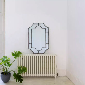 Large Decorative Antique Silver Panelled Wall Mirror, 2 of 6