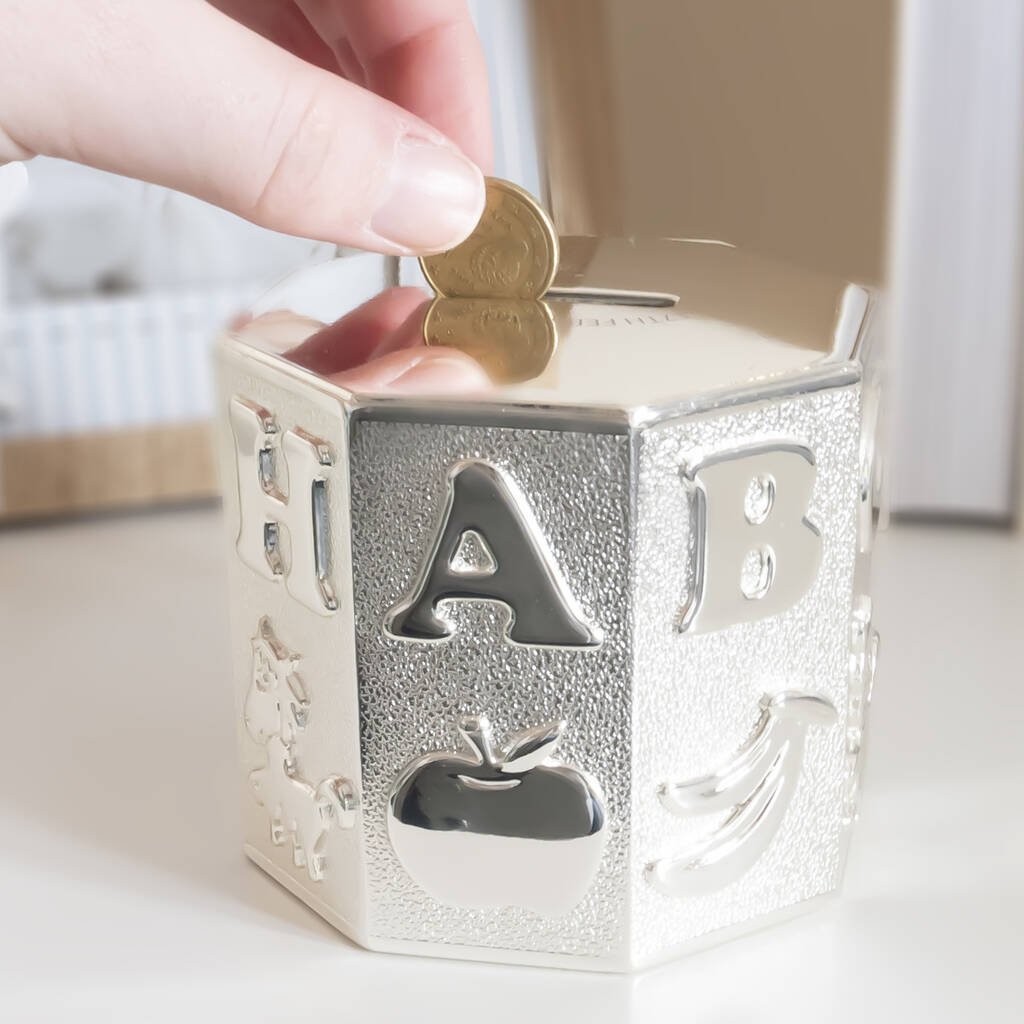 Personalised Alphabet Money Box By The Letteroom