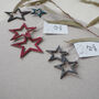 Leather Star Drop Earrings, thumbnail 7 of 12