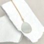 Amazonite Disc Necklace Real 18k Gold Plated, thumbnail 6 of 7