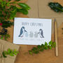 Penguin Family Christmas Card, thumbnail 1 of 2