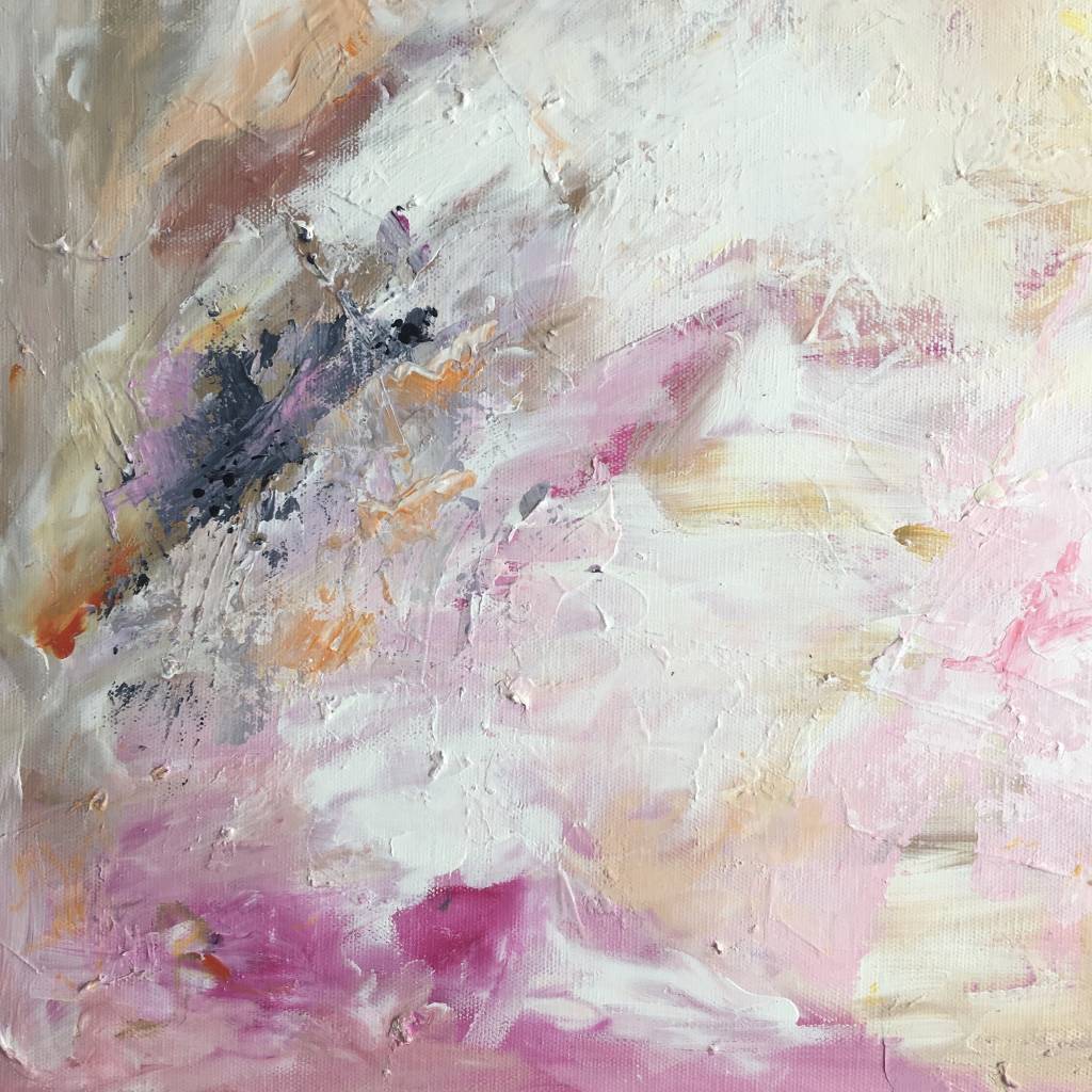 Pastel Abstract Art Painting On Cotton Canvas By PaintMeHappy Art
