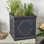 Monviso Black Embossed Planter, thumbnail 3 of 7