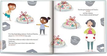Personalised Children's Book, Baking Cookies Together, 8 of 9